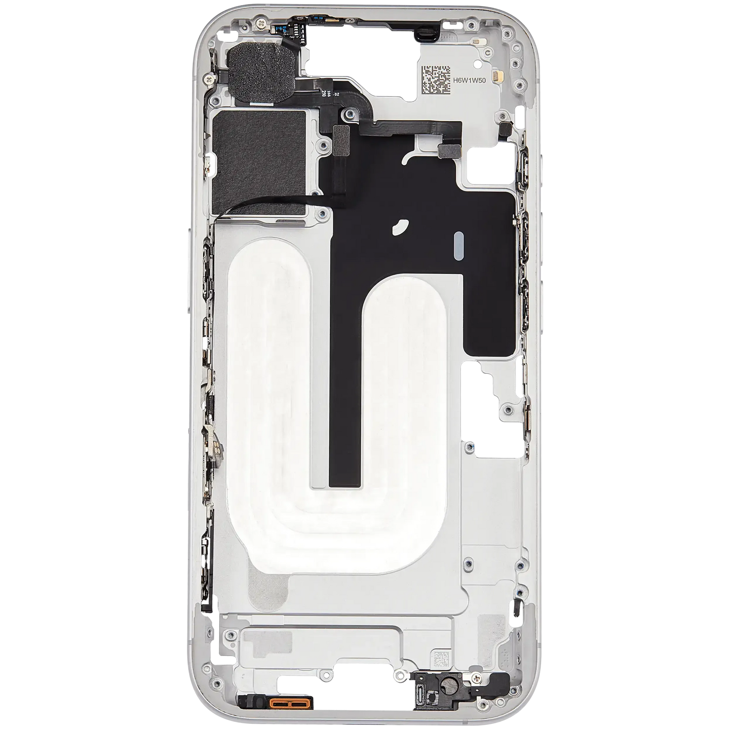 Mid-Frame Housing W/ Small Parts For iPhone 16 (US Version) (Pull) (White)