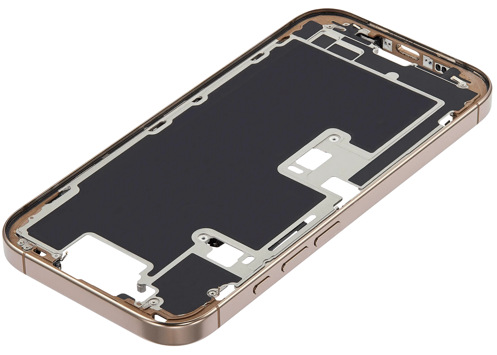 Mid-Frame Housing W/ Small Parts For iPhone 16 Pro (US Version) (Pull) (Desert Titanium)