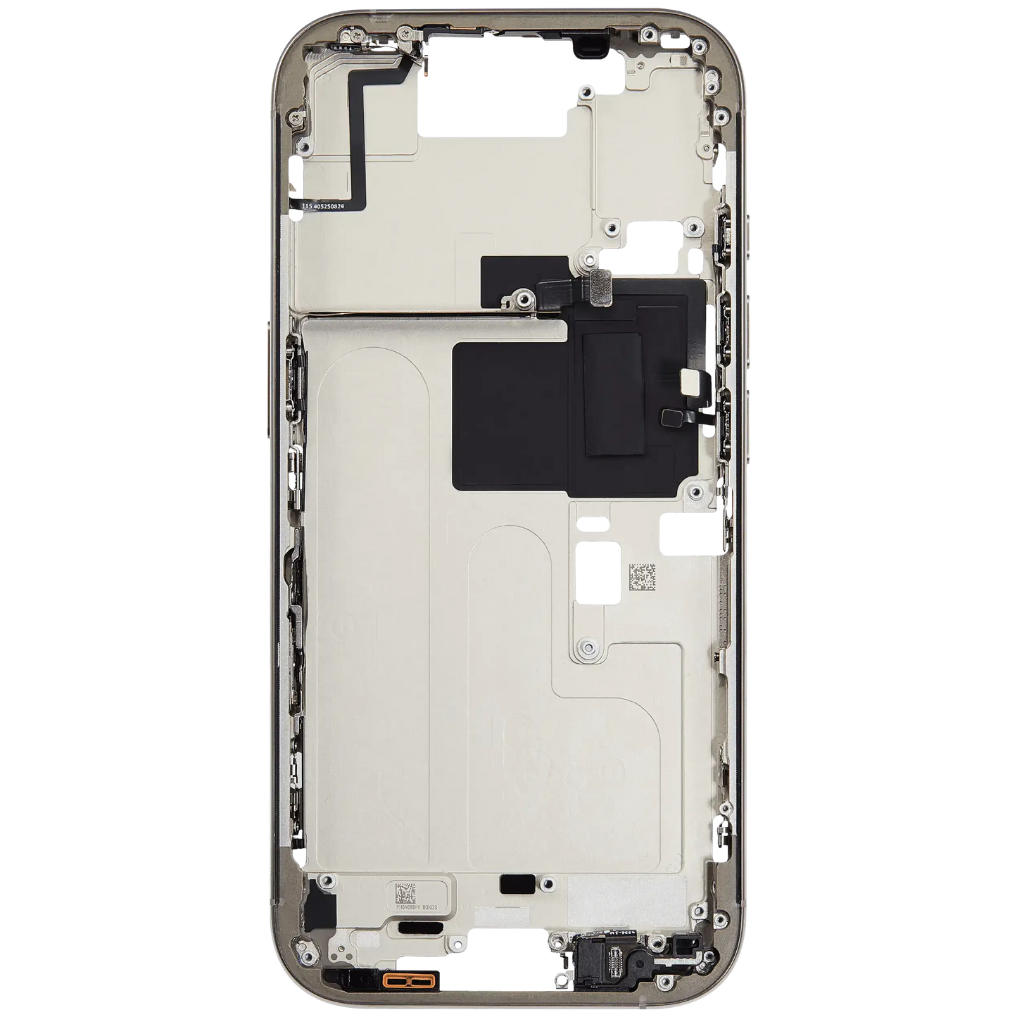 Mid-Frame Housing W/ Small Parts For iPhone 16 Pro (EU / Global Version) (Pull) (Natural Titanium)