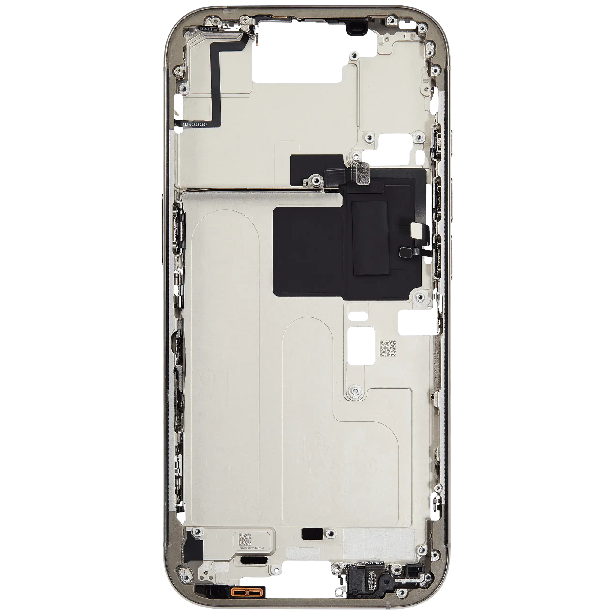 Mid-Frame Housing W/ Small Parts For iPhone 16 Pro (EU / Global Version) (Pull) (Natural Titanium)