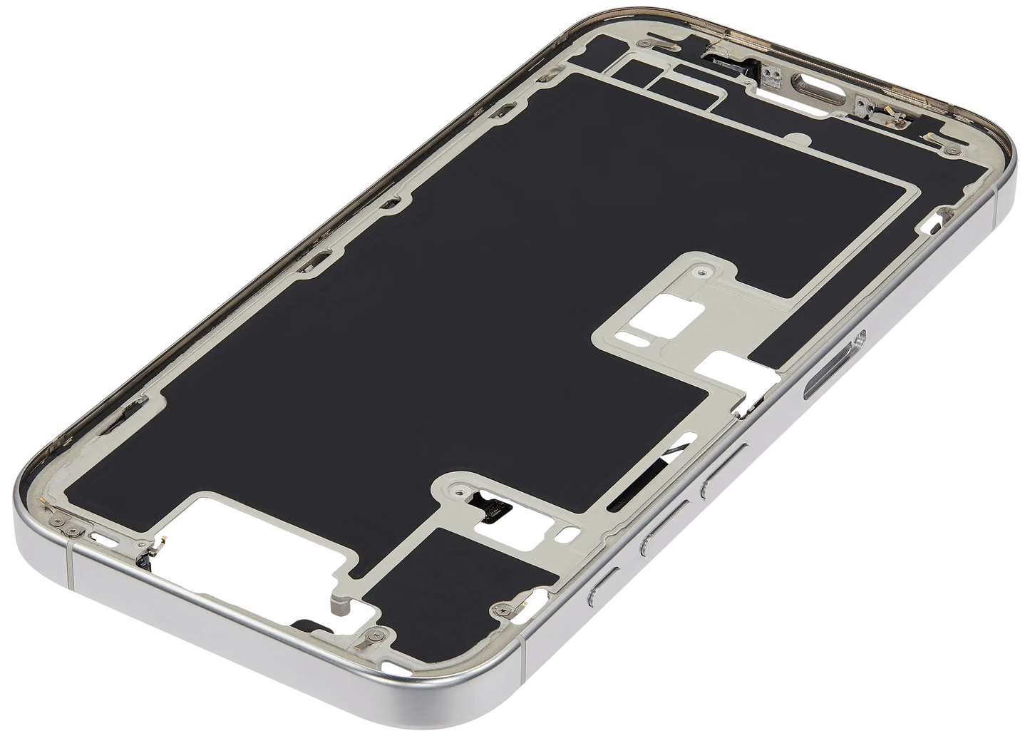 Mid-Frame Housing W/ Small Parts For iPhone 16 Pro (EU / Global Version) (Pull) (White Titanium)