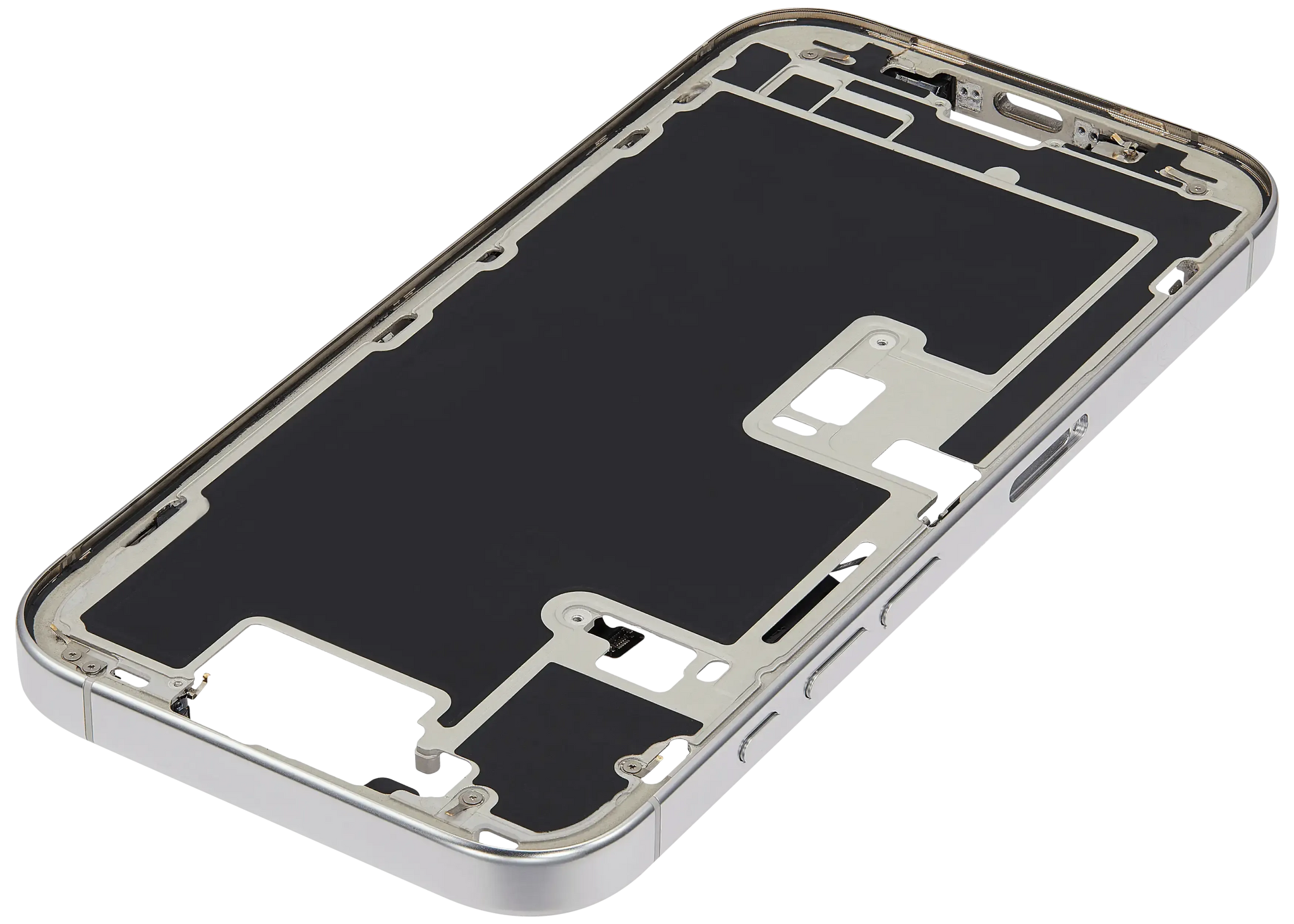 Mid-Frame Housing W/ Small Parts For iPhone 16 Pro (EU / Global Version) (Pull) (White Titanium)