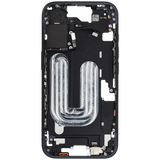 Mid-Frame Housing W/ Small Parts For iPhone 16 (EU / Global Version) (Pull) (Black)