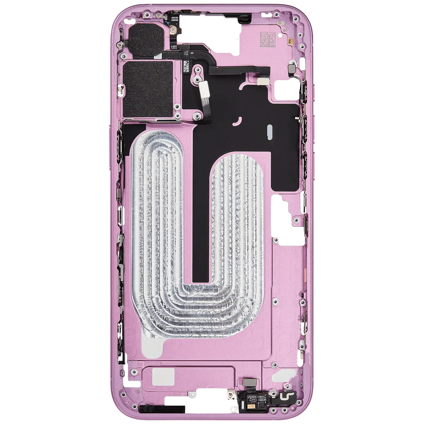 Mid-Frame Housing W/ Small Parts For iPhone 16 Plus (EU / Global Version) (Pull) (Pink)