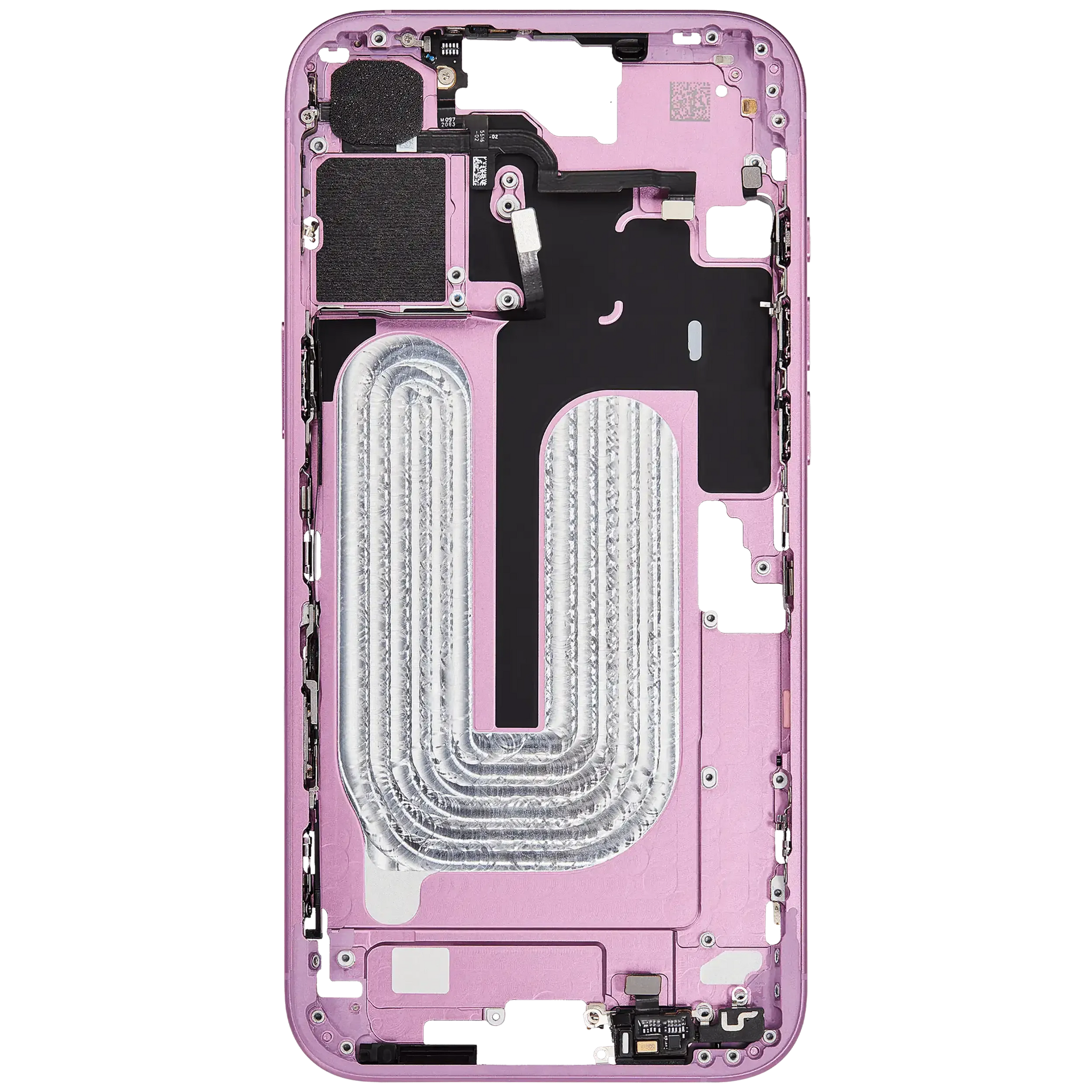 Mid-Frame Housing W/ Small Parts For iPhone 16 Plus (EU / Global Version) (Pull) (Pink)