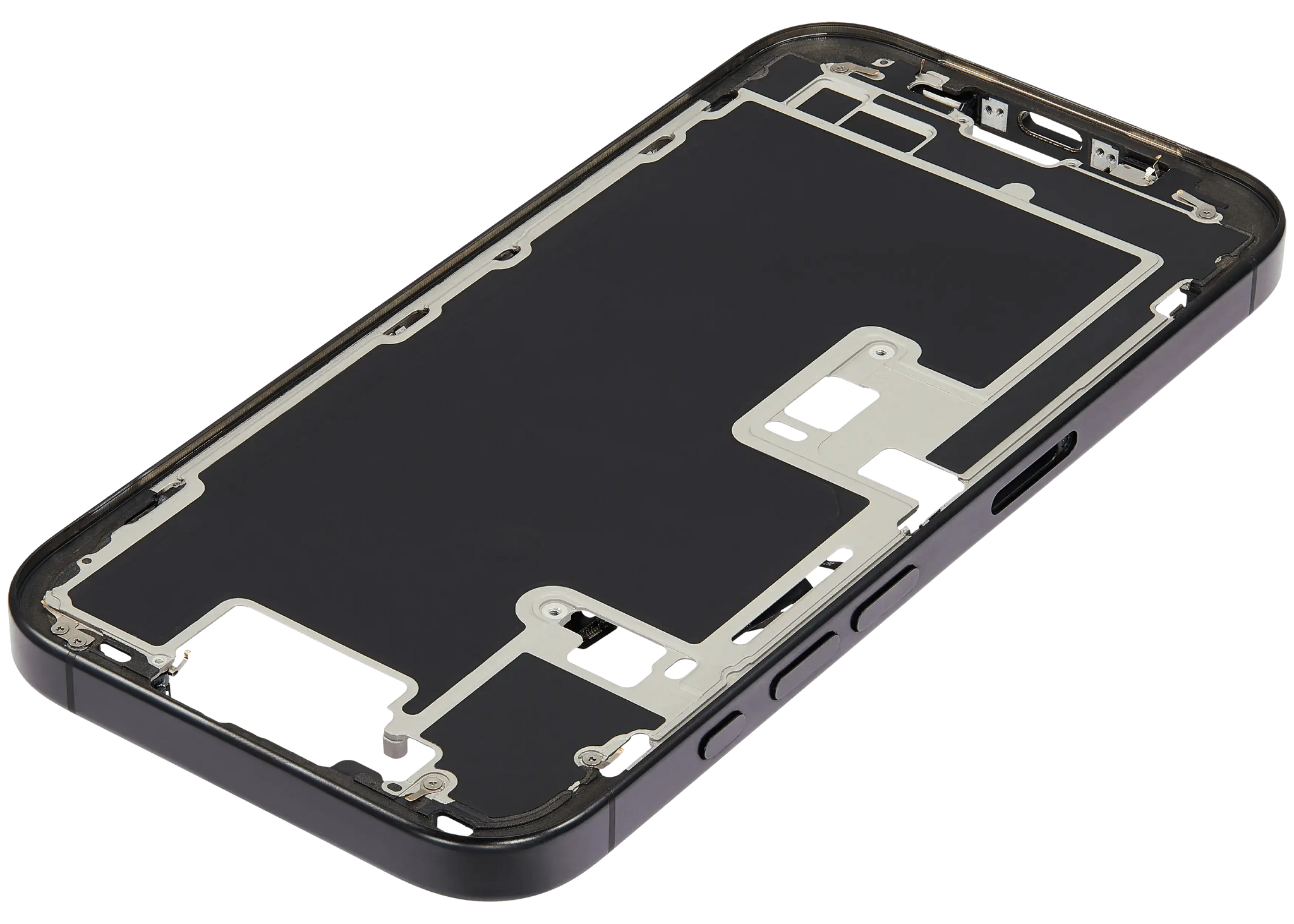 Mid-Frame Housing W/ Small Parts For iPhone 16 Pro (EU / Global Version) (Pull) (Black Titanium)