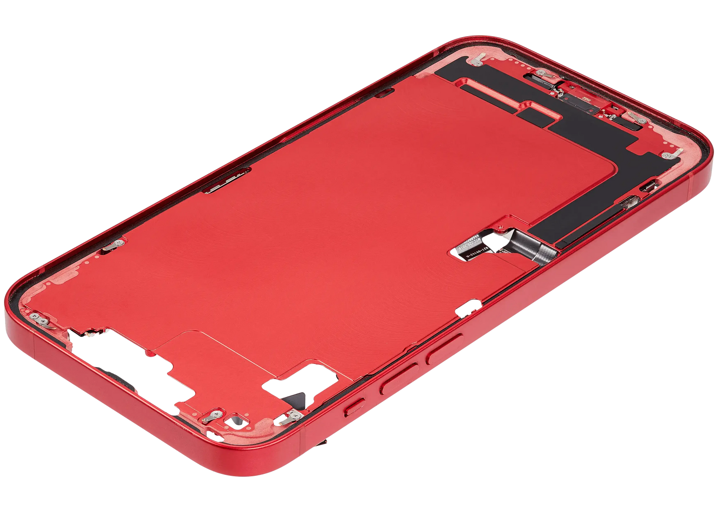 Mid-Frame Housing W/ Charging Port Flex & Small Parts For iPhone 14 Plus (US Version) (Pull) (Red)