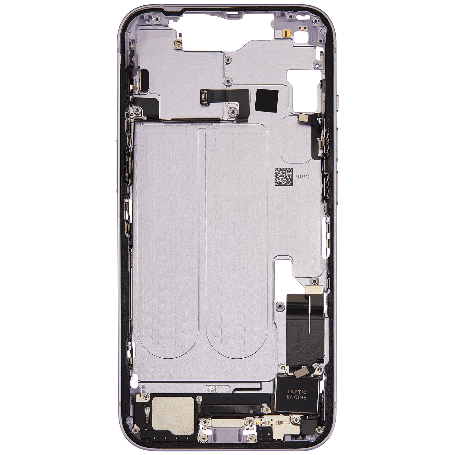 Mid-Frame Housing W/ Charging Port Flex & Small Parts For iPhone 14 (EU / Global Version) (Pull) (Purple)