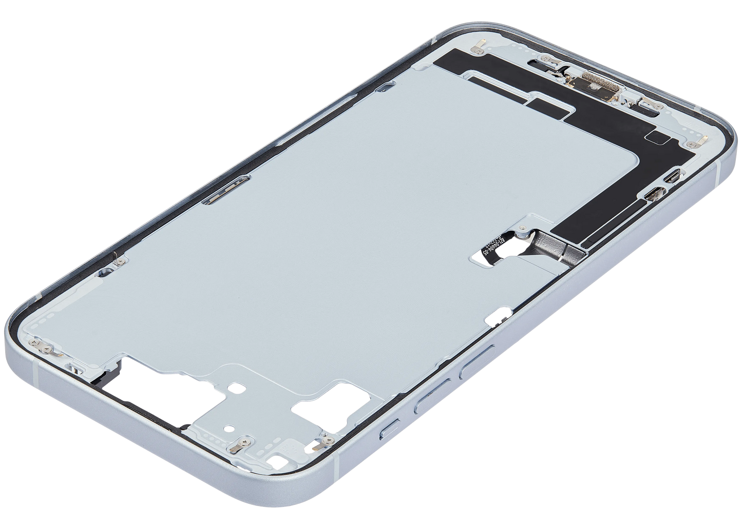 Mid-Frame Housing W/ Charging Port Flex & Small Parts For iPhone 15 Plus (US Version) (Pull) (Blue)
