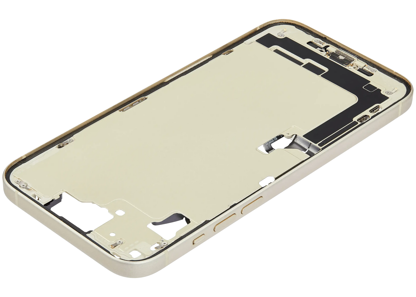 Mid-Frame Housing W/ Charging Port Flex & Small Parts For iPhone 15 Plus (US Version) (Pull) (Yellow)