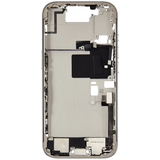 Mid-Frame Housing W/ Charging Port Flex & Small Parts For iPhone 16 Pro (US Version) (Pull) (White Titanium)
