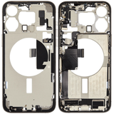 Mid-Frame Housing W/ Charging Port Flex & Small Parts For iPhone 15 Pro Max (US Version) (Pull) (Natural Titanium)