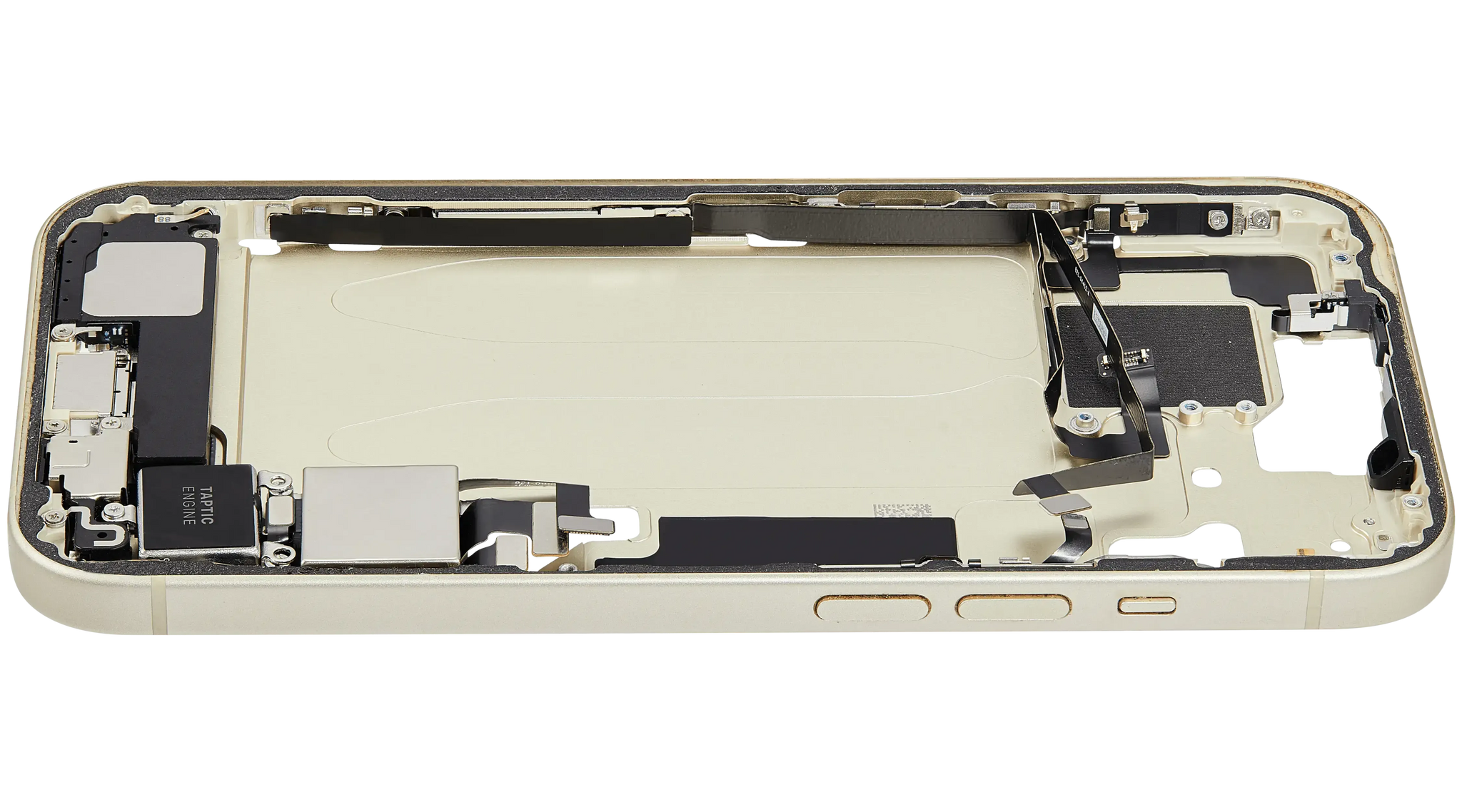 Mid-Frame Housing W/ Charging Port Flex & Small Parts For iPhone 15 (US Version) (Pull) (Yellow)