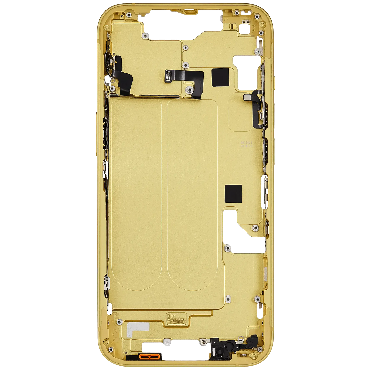 Mid-Frame Housing W/ Small Parts For iPhone 14 (EU / Global Version) (Pull) (Yellow)