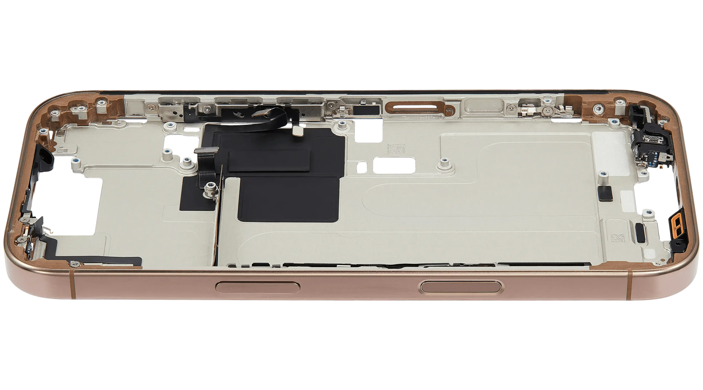 Mid-Frame Housing W/ Small Parts For iPhone 16 Pro (EU / Global Version) (Pull) (Desert Titanium)