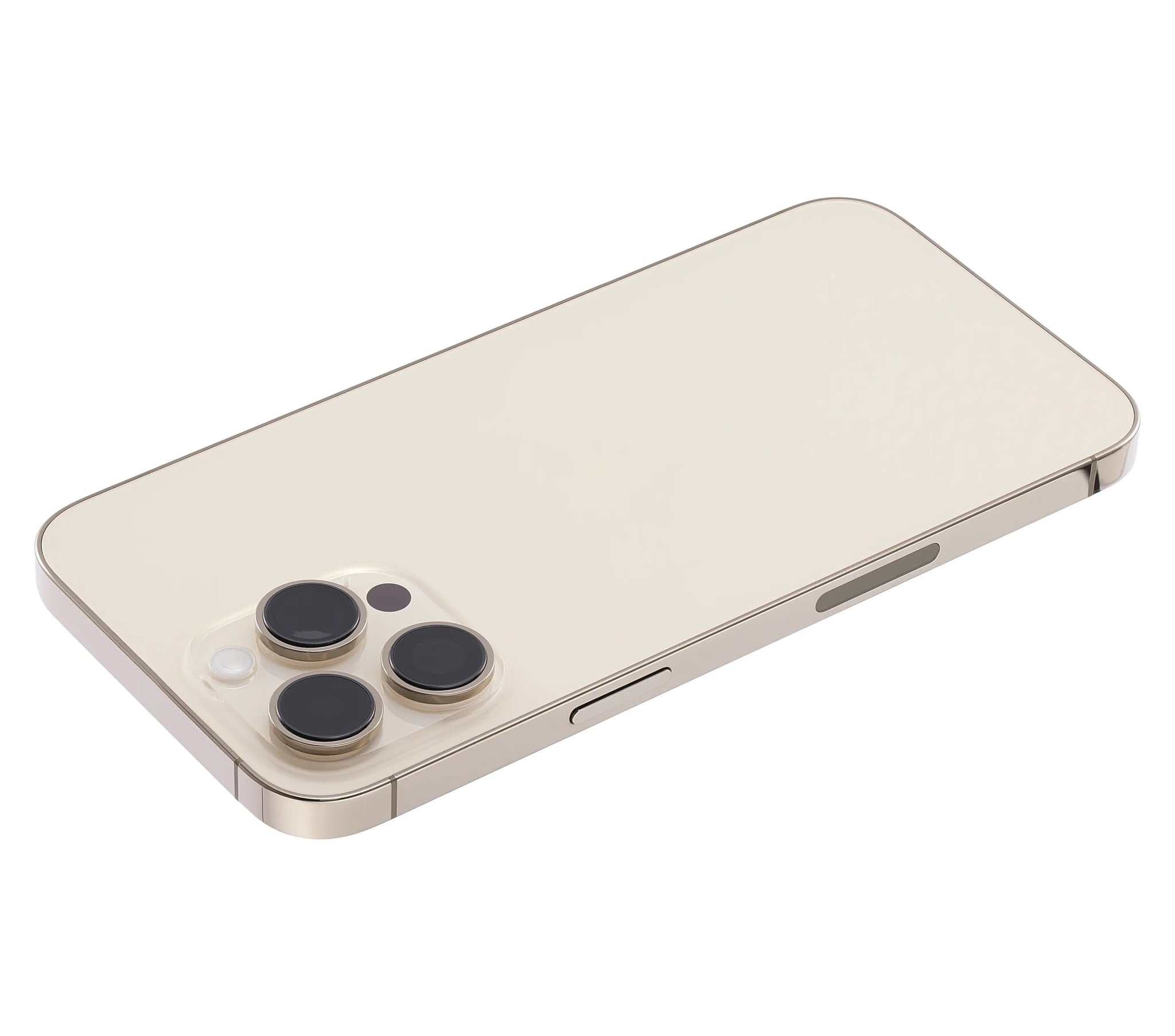 Back Housing W/ Small Parts For iPhone 14 Pro Max (US Version) (Pull) (Gold)