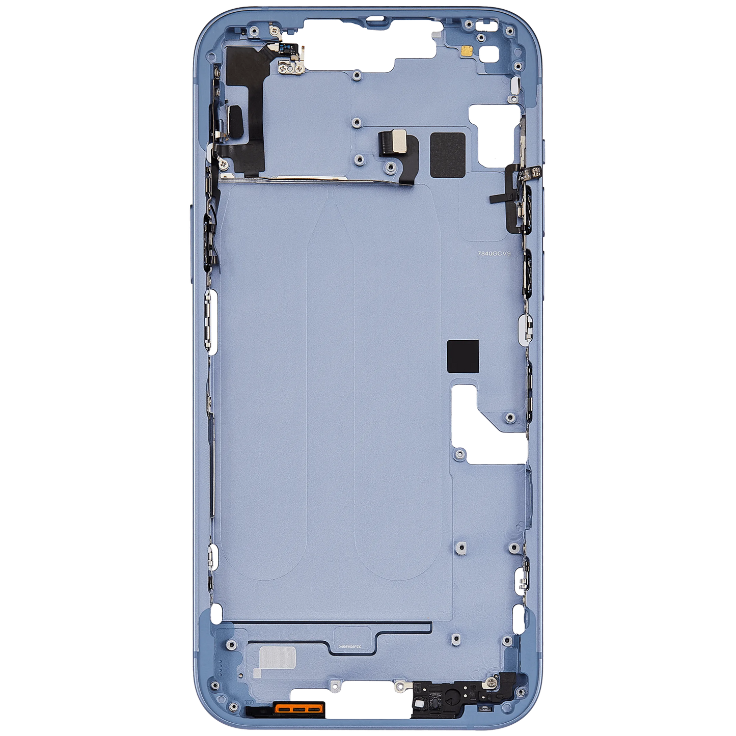 Mid-Frame Housing W/ Small Parts For iPhone 14 Plus (EU / Global Version) (Pull) (Blue)