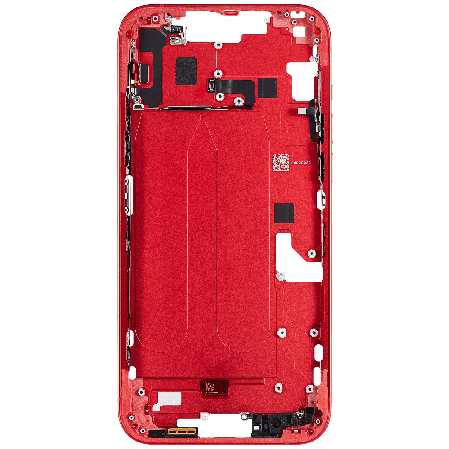 Mid-Frame Housing W/ Small Parts For iPhone 14 Plus (EU / Global Version) (Pull) (Red)