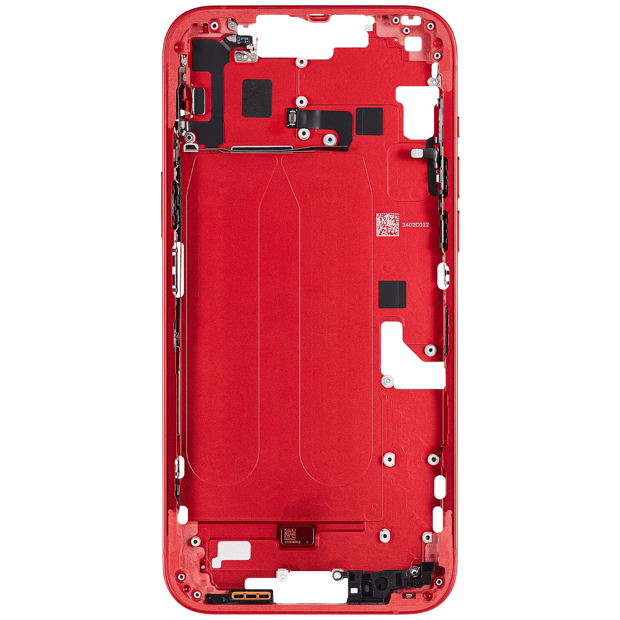 Mid-Frame Housing W/ Small Parts For iPhone 14 Plus (EU / Global Version) (Pull) (Red)