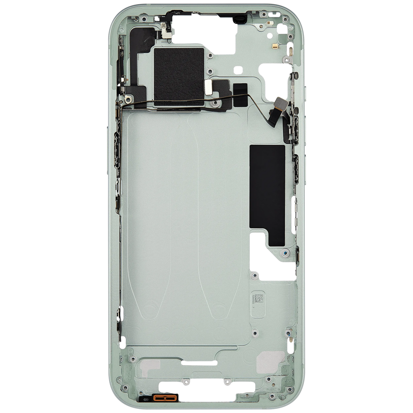 Mid-Frame Housing W/ Small Parts For iPhone 15 (US Version) (Used OEM Pull: Grade A) (Green)