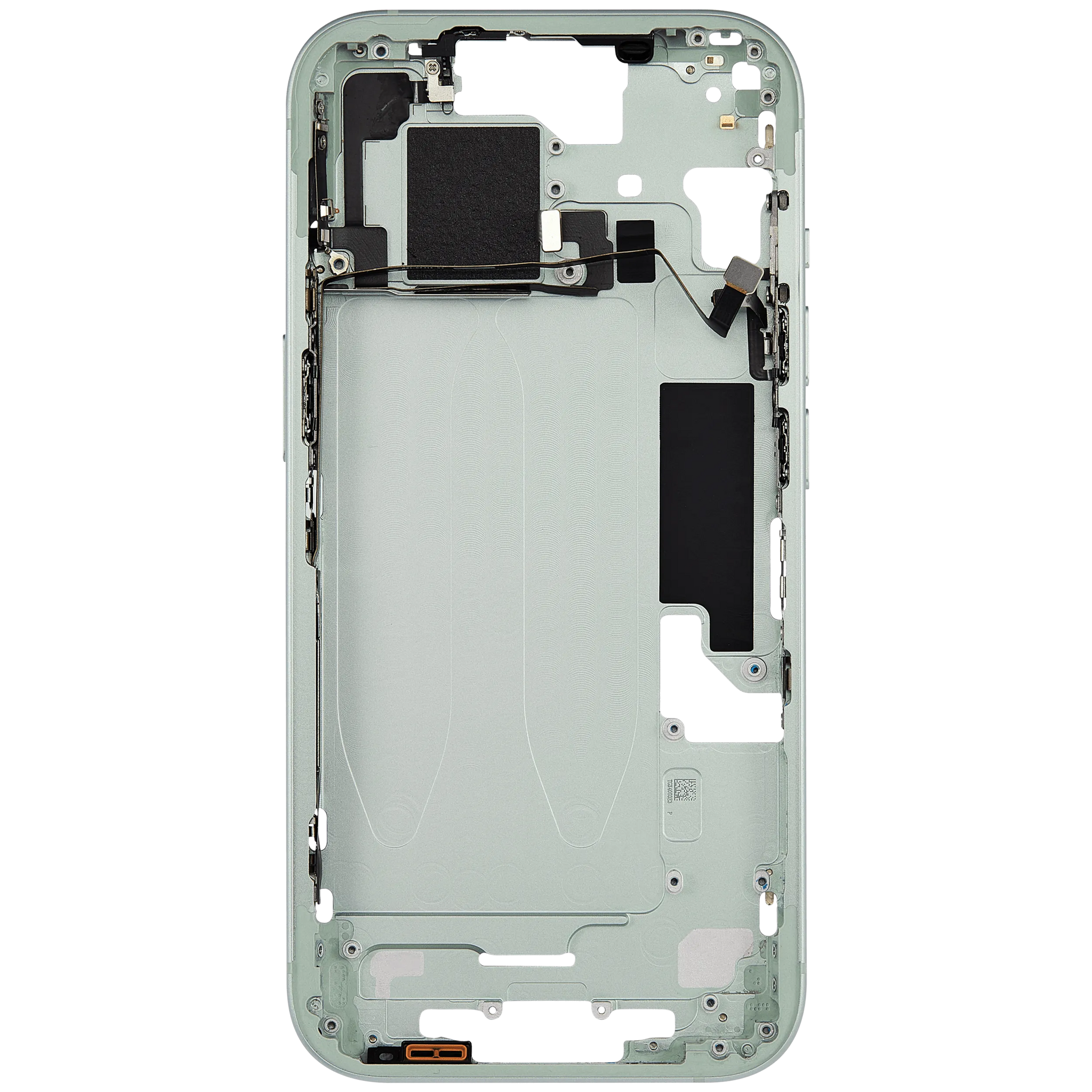 Mid-Frame Housing W/ Small Parts For iPhone 15 (US Version) (Used OEM Pull: Grade A) (Green)