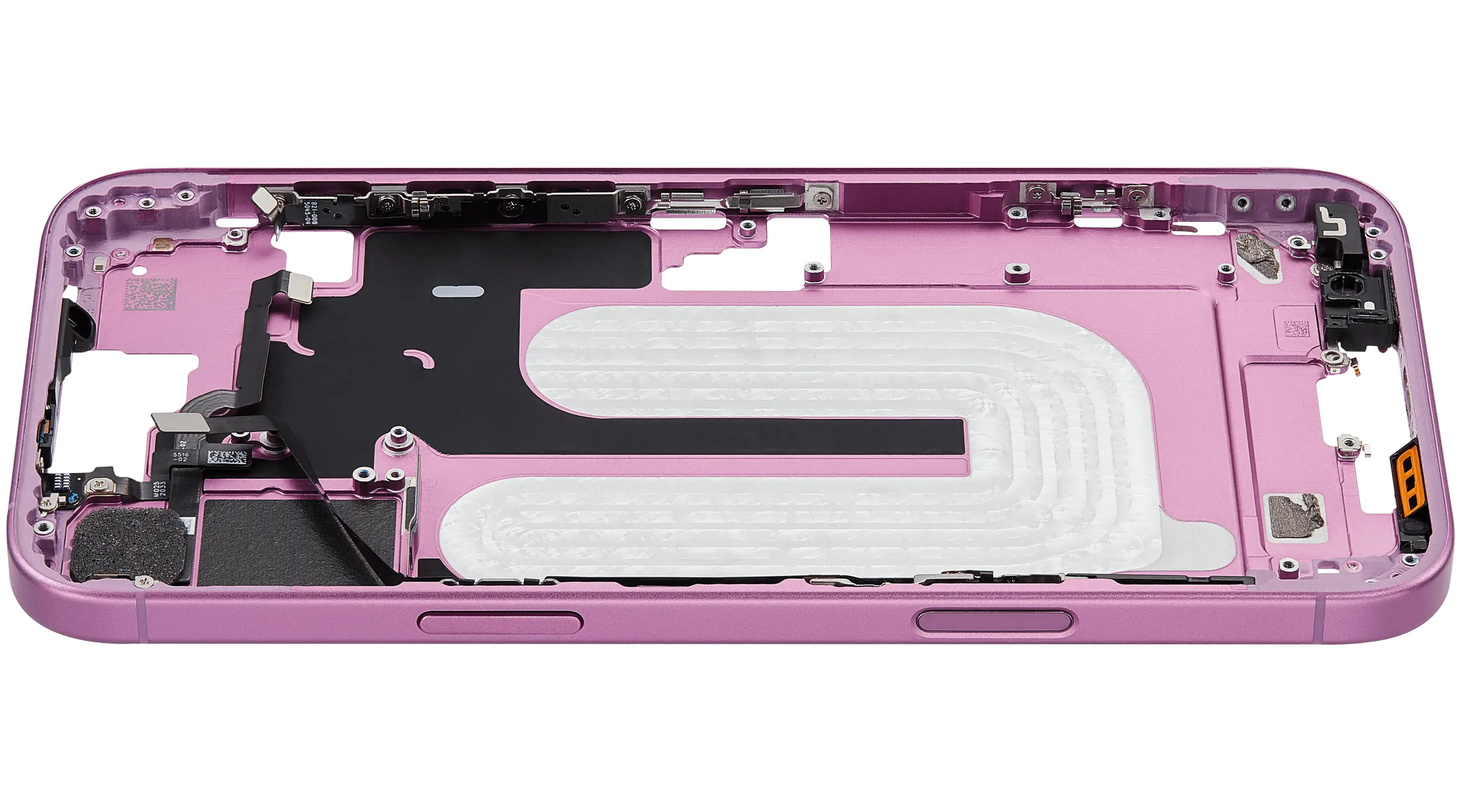 Mid-Frame Housing W/ Small Parts For iPhone 16 Plus (US Version) (Pull) (Pink)