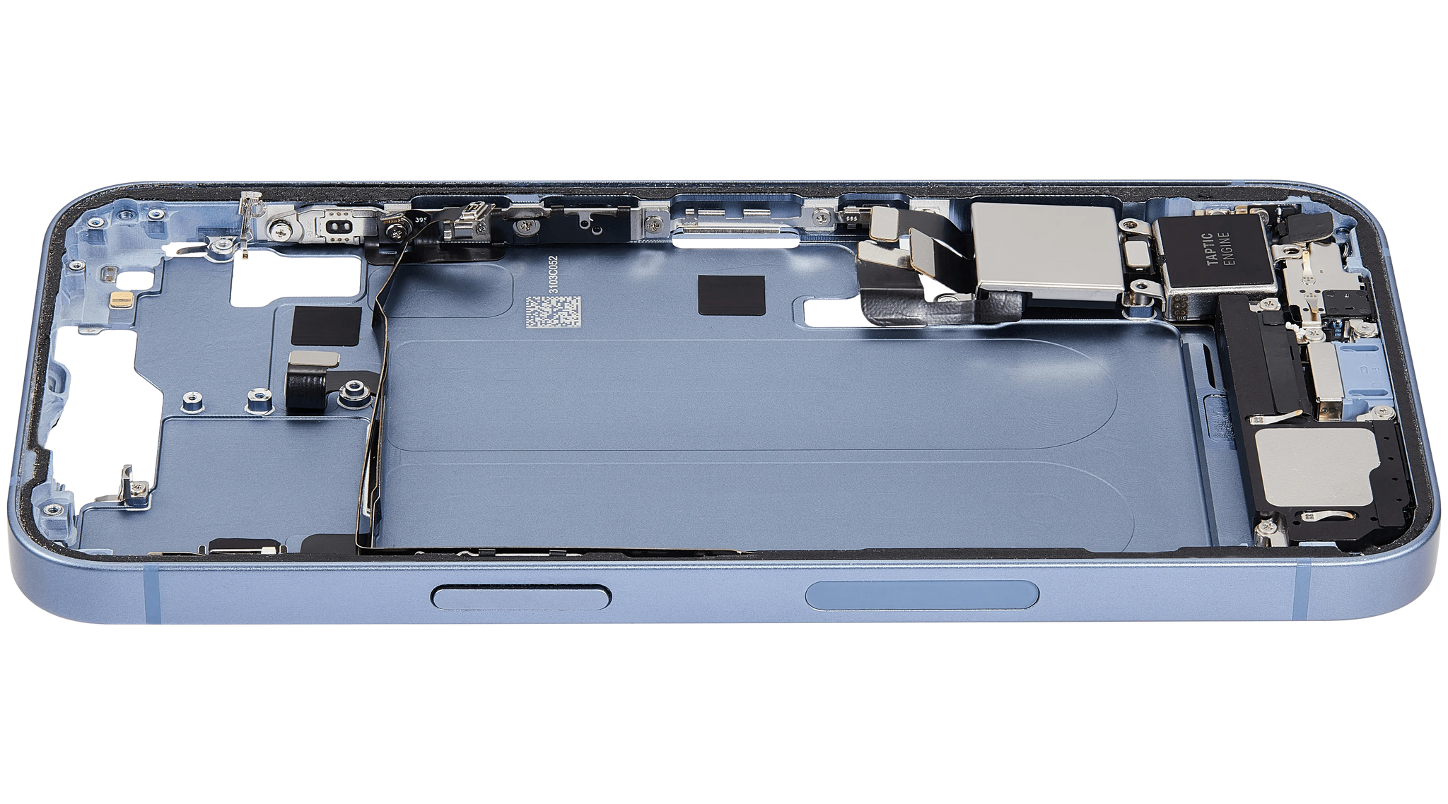 Mid-Frame Housing W/ Charging Port Flex & Small Parts For iPhone 14 (US Version) (Pull (Blue)