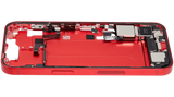 Mid-Frame Housing W/ Charging Port Flex & Small Parts For iPhone 14 (US Version) (Pull) (Red)