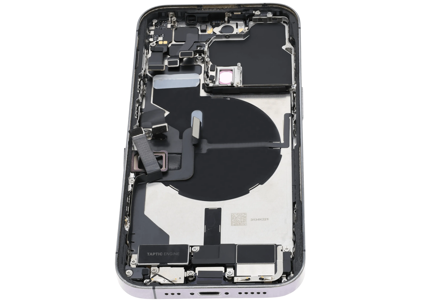 Back Housing W/ Charging Port Flex & Small Parts For iPhone 14 Pro (EU / Global Version) (Pull) (Deep Purple)