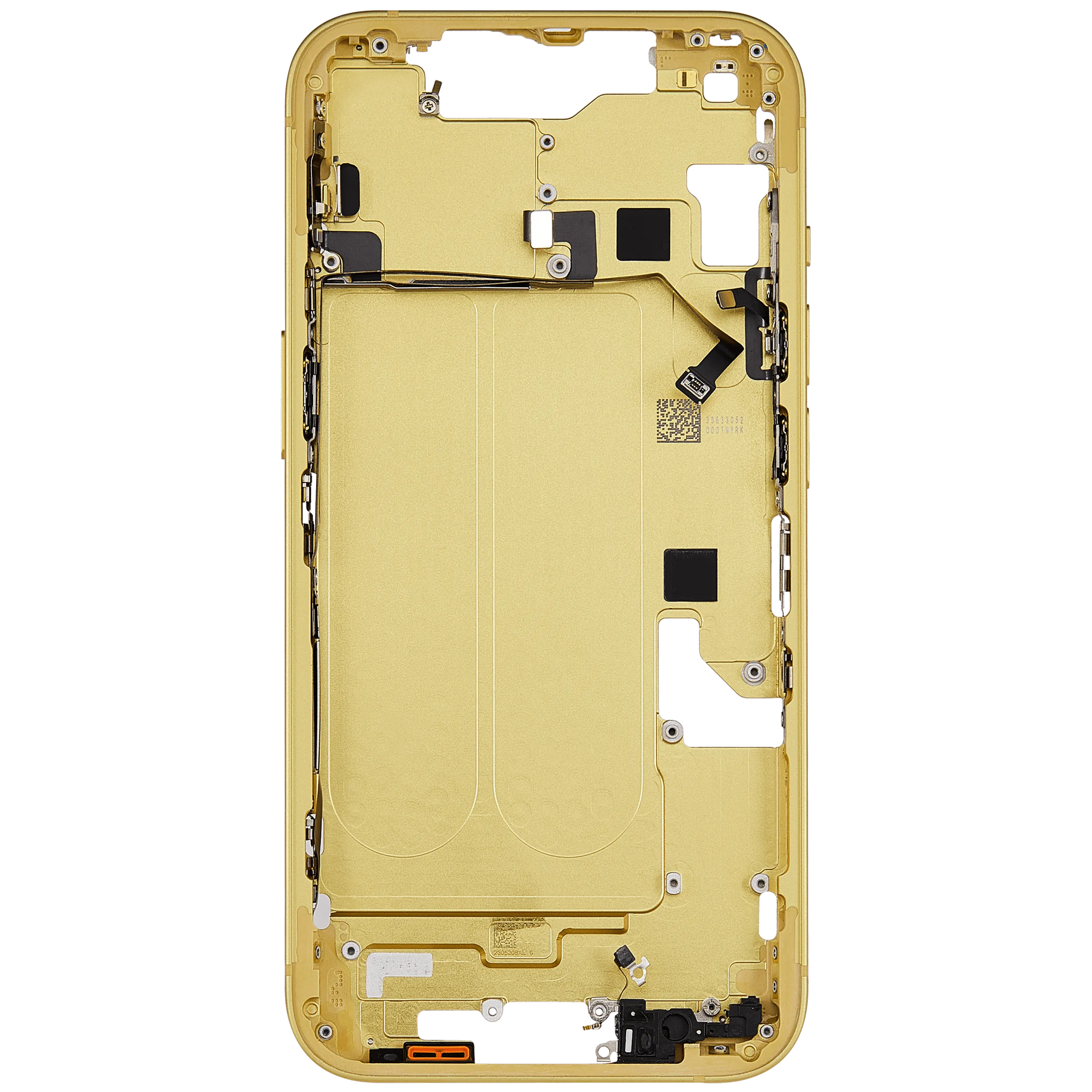 Mid-Frame Housing W/ Small Parts For iPhone 14 (US Version) (Pull) (Yellow)