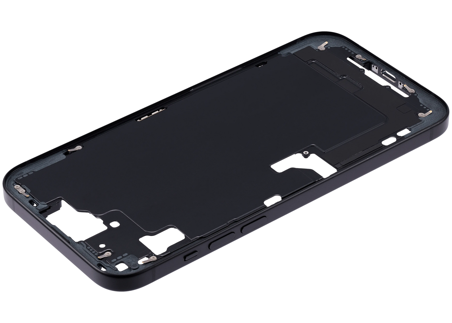 Mid-Frame Housing W/ Small Parts For iPhone 15 Plus (US Version) (Pull) (Black)