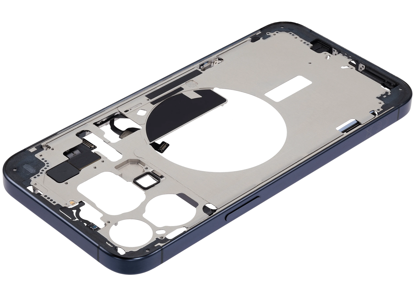 Mid-Frame Housing W/ Small Parts For iPhone 15 Pro Max (EU / Global Version) ( Pull) (Blue Titanium)