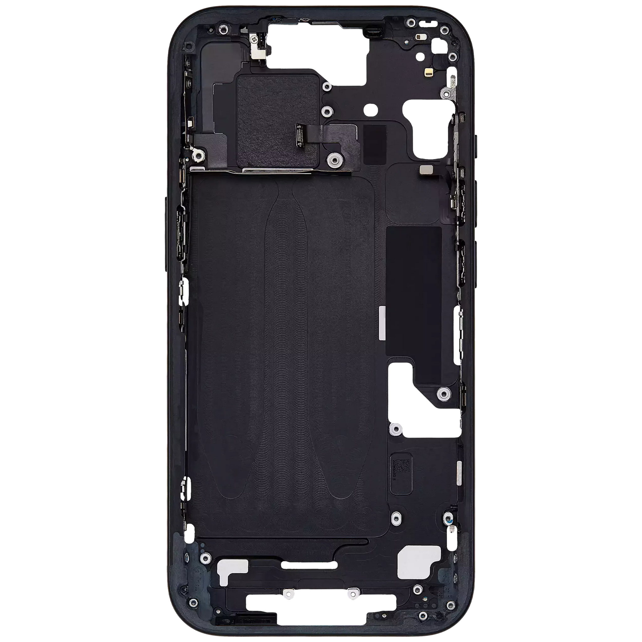 Mid-Frame Housing W/ Small Parts For iPhone 15 (EU / Global Version) (Pull) (Black)