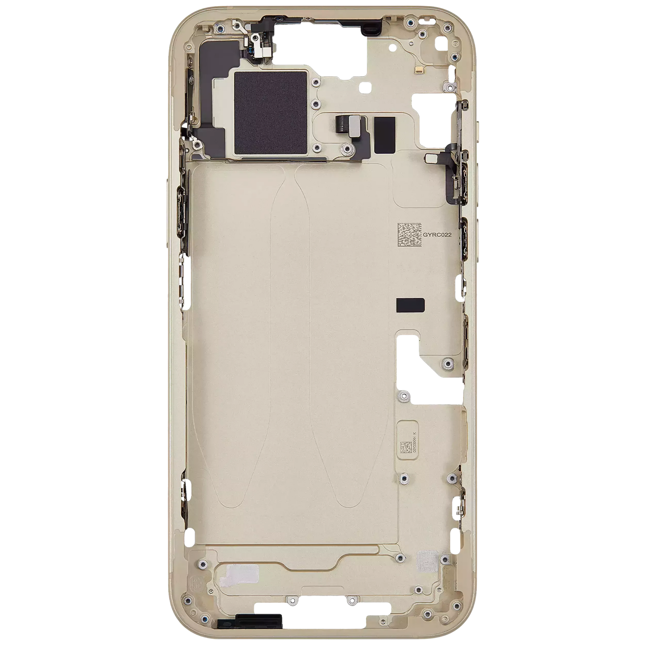 Mid-Frame Housing W/ Small Parts For iPhone 15 Plus (EU / Global Version) (Pull) (Yellow)