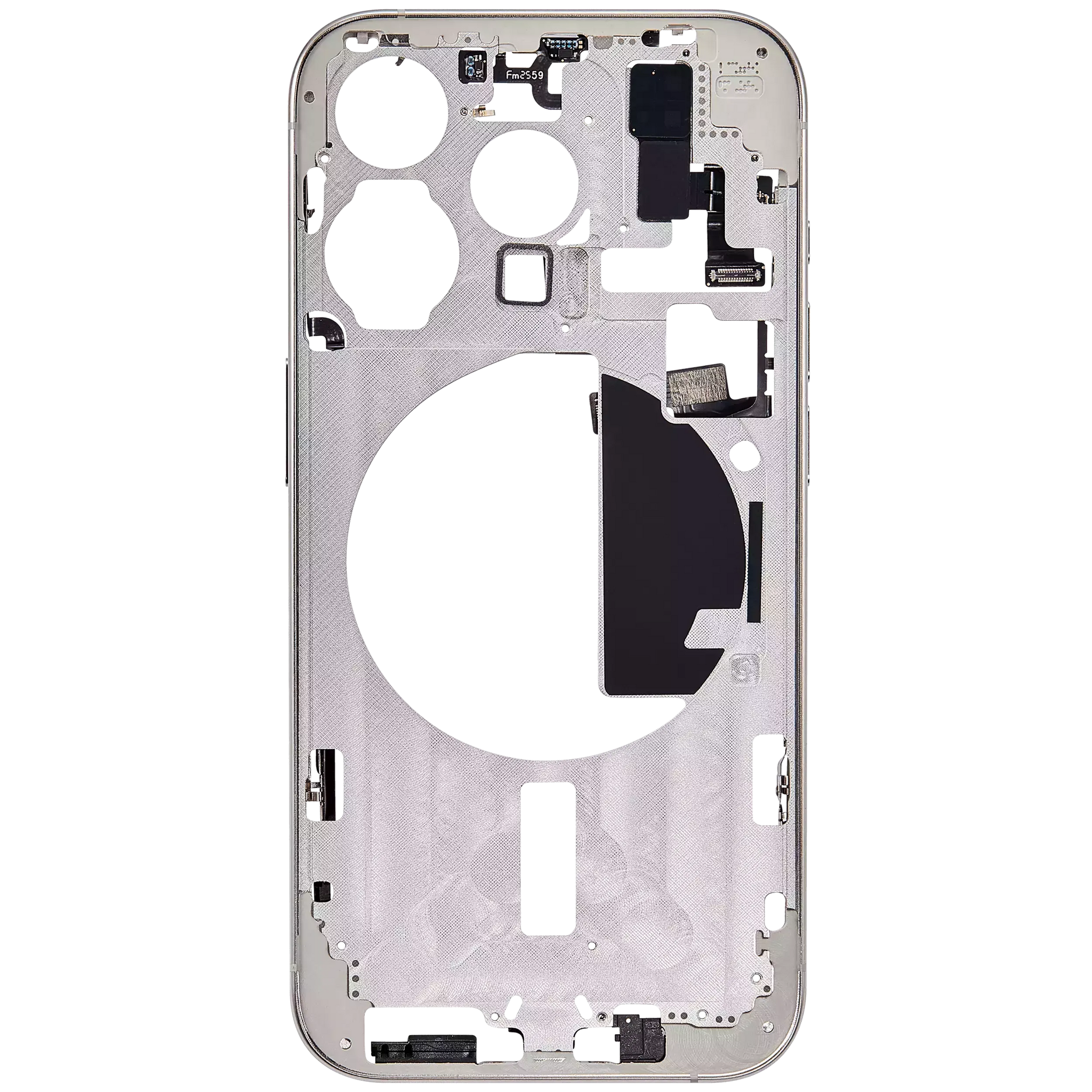Mid-Frame Housing W/ Small Parts For iPhone 15 Pro (US Version) (Pull) (White Titanium)