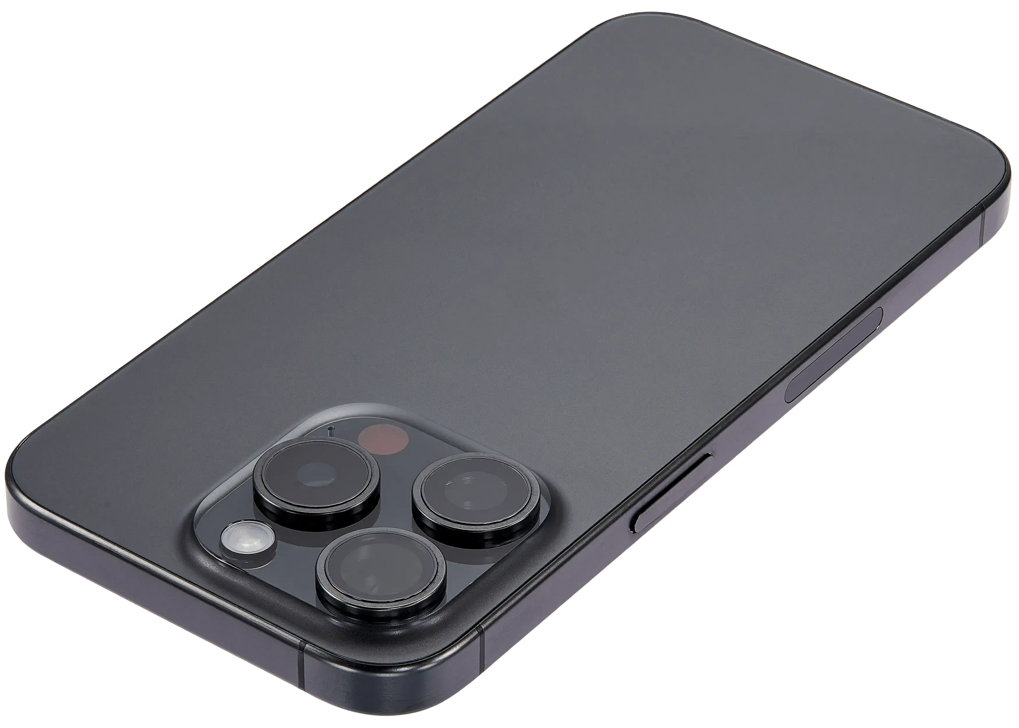 Back Housing W/ Small Parts Compatible For iPhone 15 Pro (US Version) (Pull) (Black Titanium)