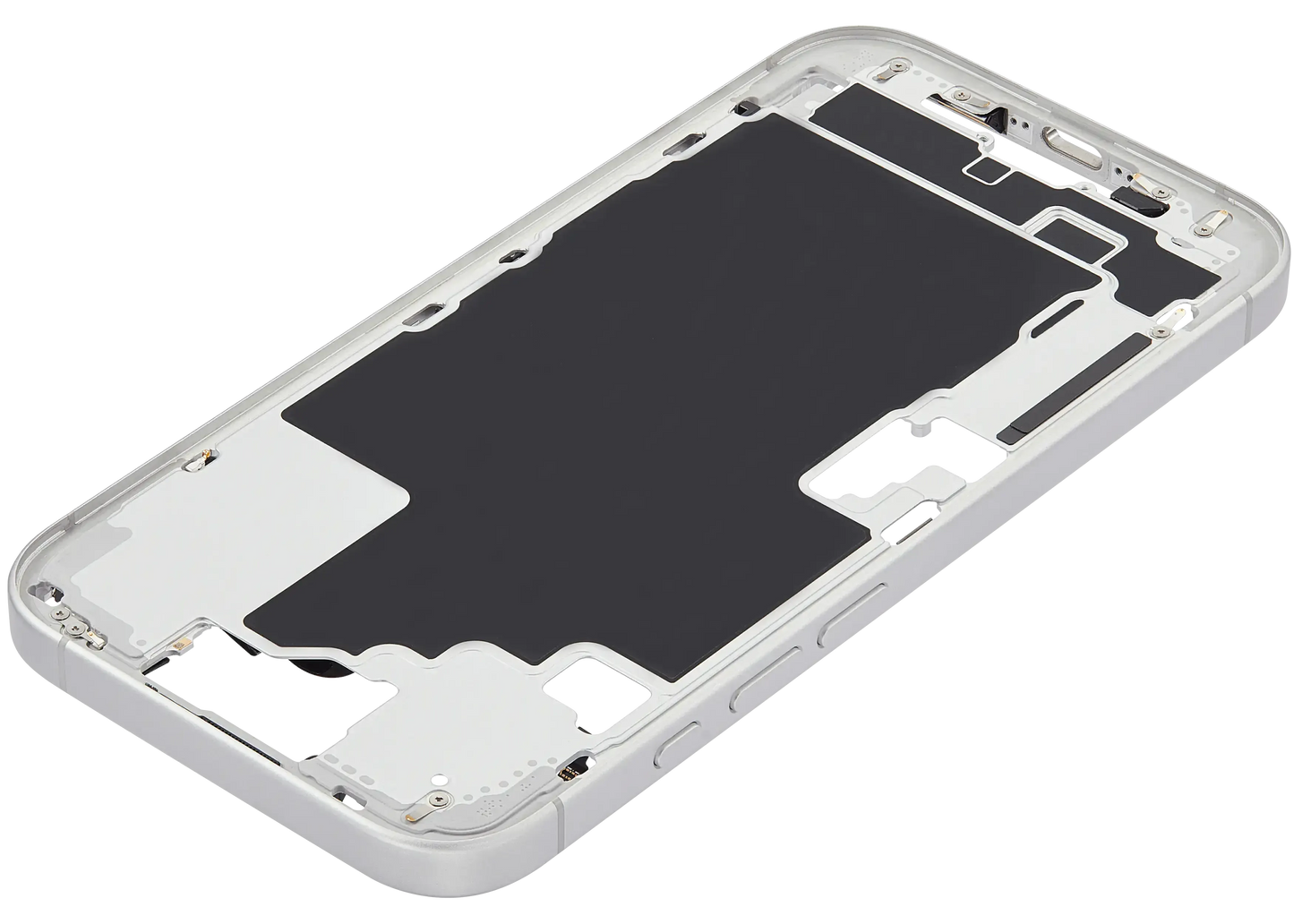 Mid-Frame Housing W/ Small Parts For iPhone 16 (US Version) (Pull) (White)