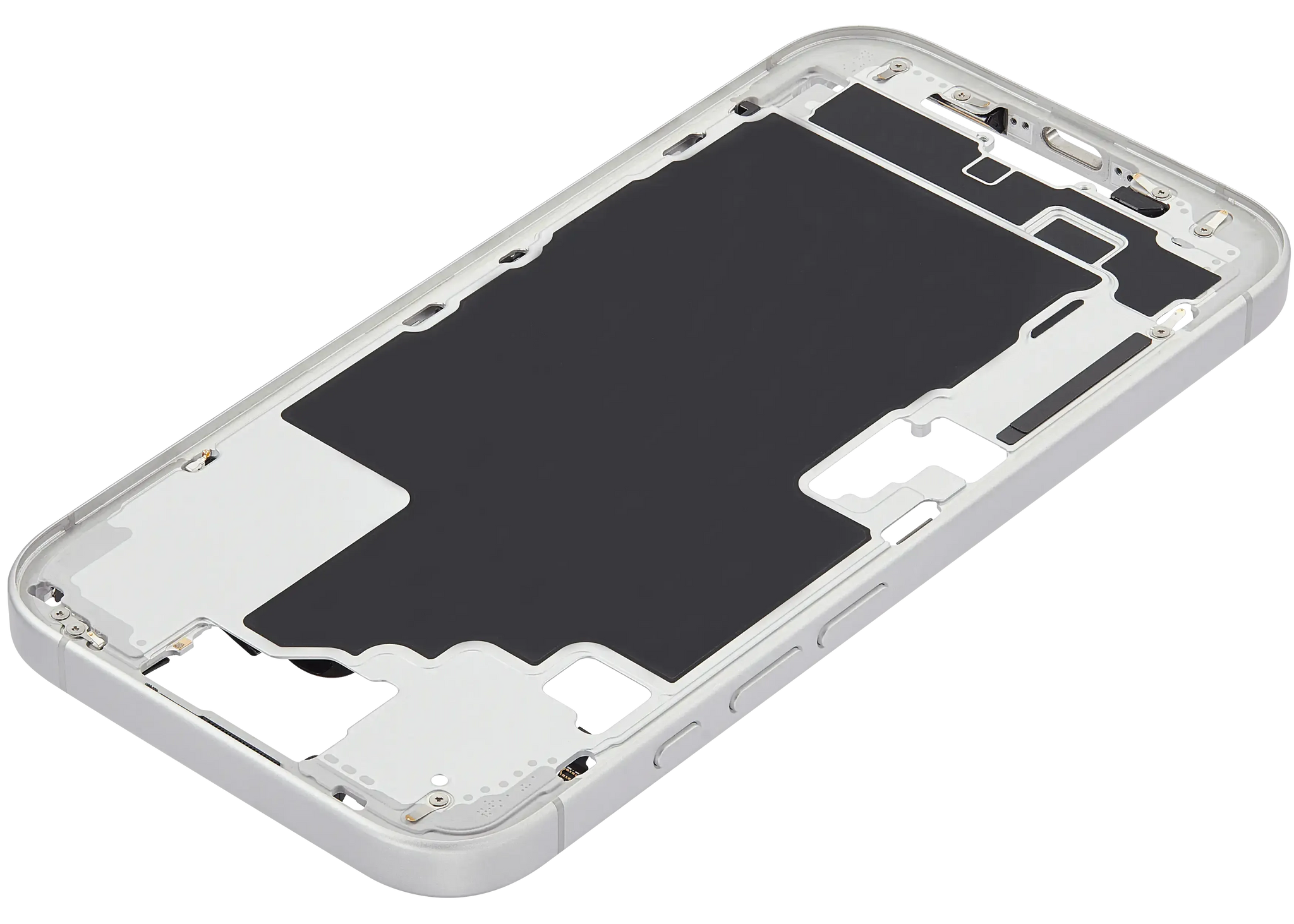 Mid-Frame Housing W/ Small Parts For iPhone 16 (US Version) (Pull) (White)