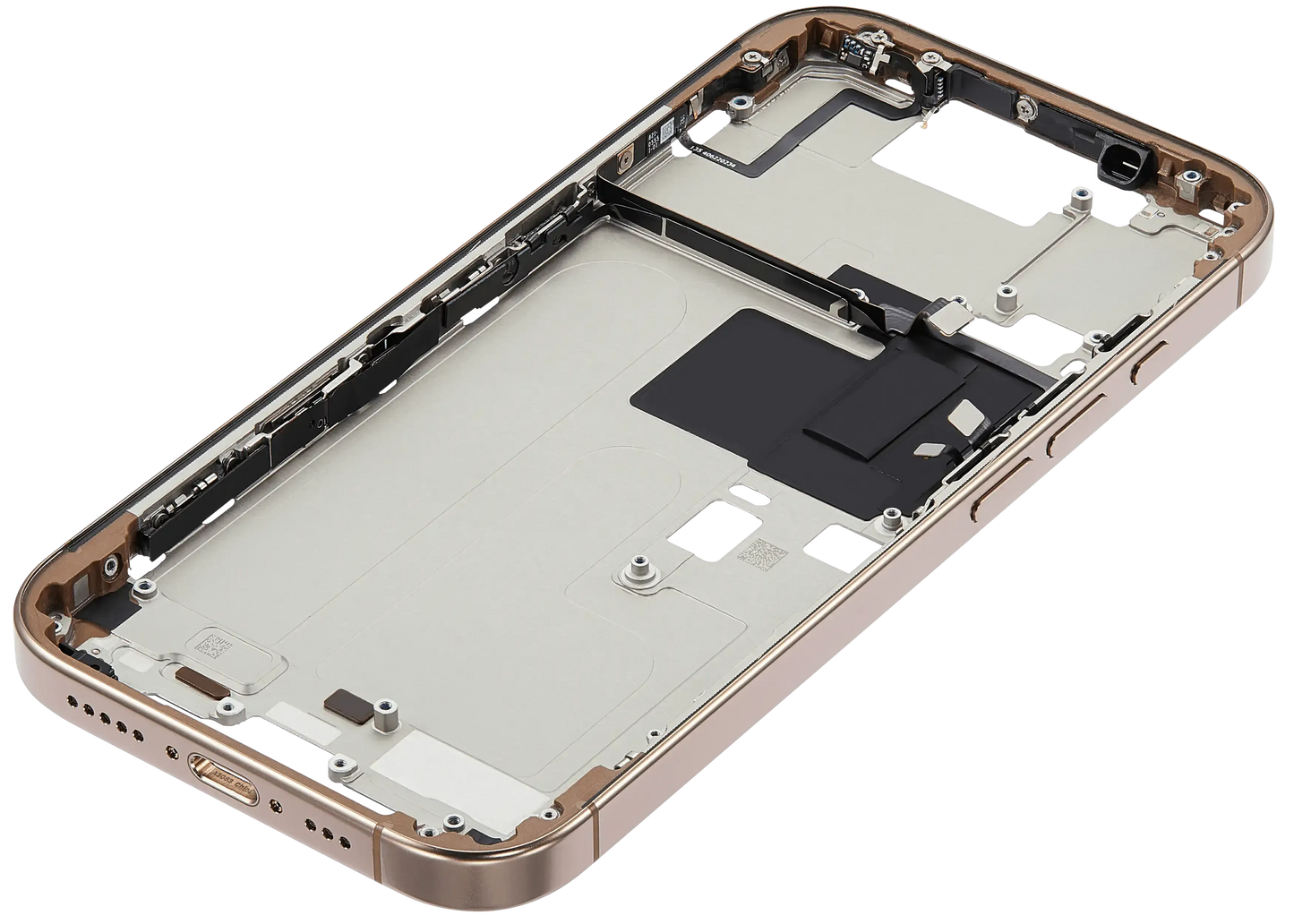 Mid-Frame Housing W/ Small Parts For iPhone 16 Pro (US Version) (Pull) (Desert Titanium)