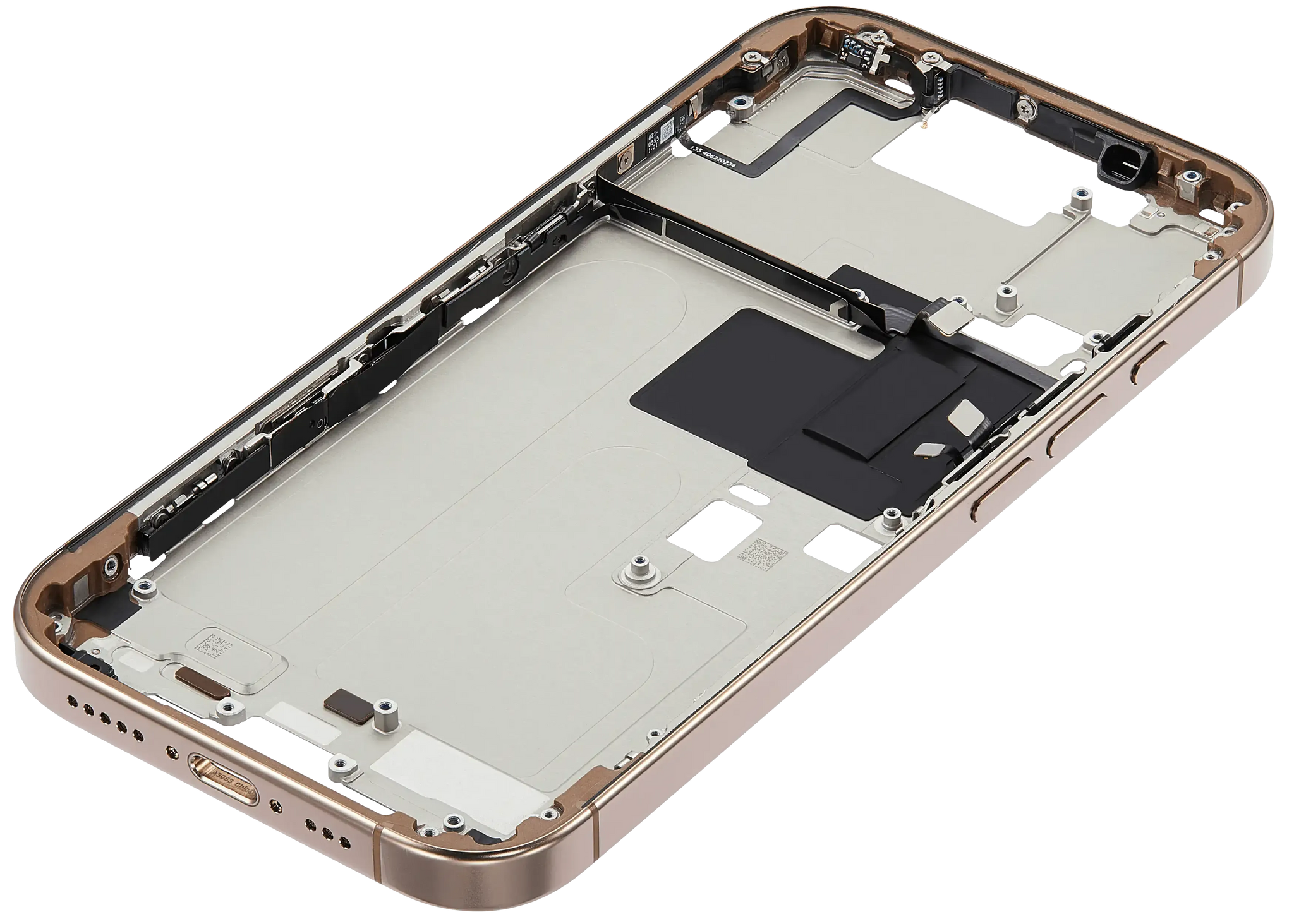 Mid-Frame Housing W/ Small Parts For iPhone 16 Pro (US Version) (Pull) (Desert Titanium)
