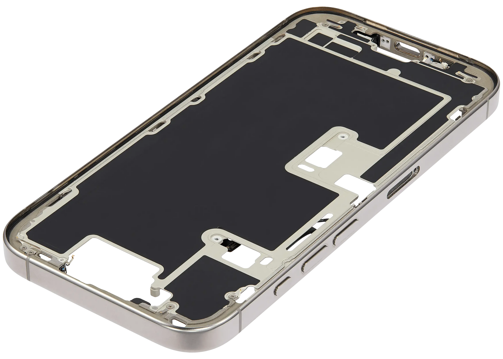 Mid-Frame Housing W/ Small Parts For iPhone 16 Pro (EU / Global Version) (Pull) (Natural Titanium)