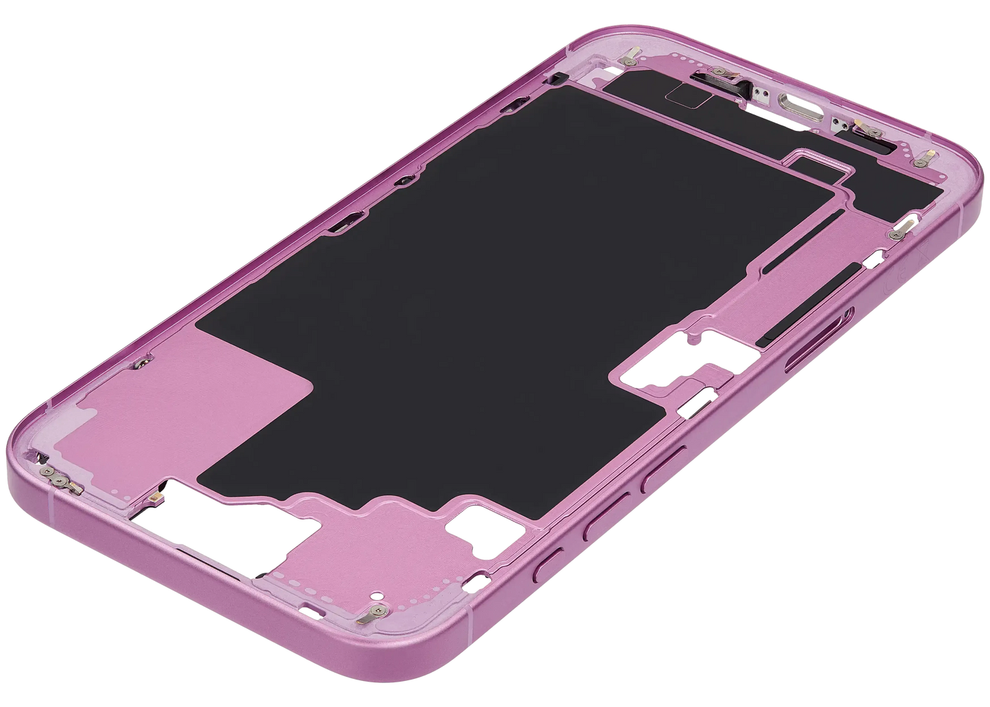 Mid-Frame Housing W/ Small Parts For iPhone 16 Plus (EU / Global Version) (Pull) (Pink)