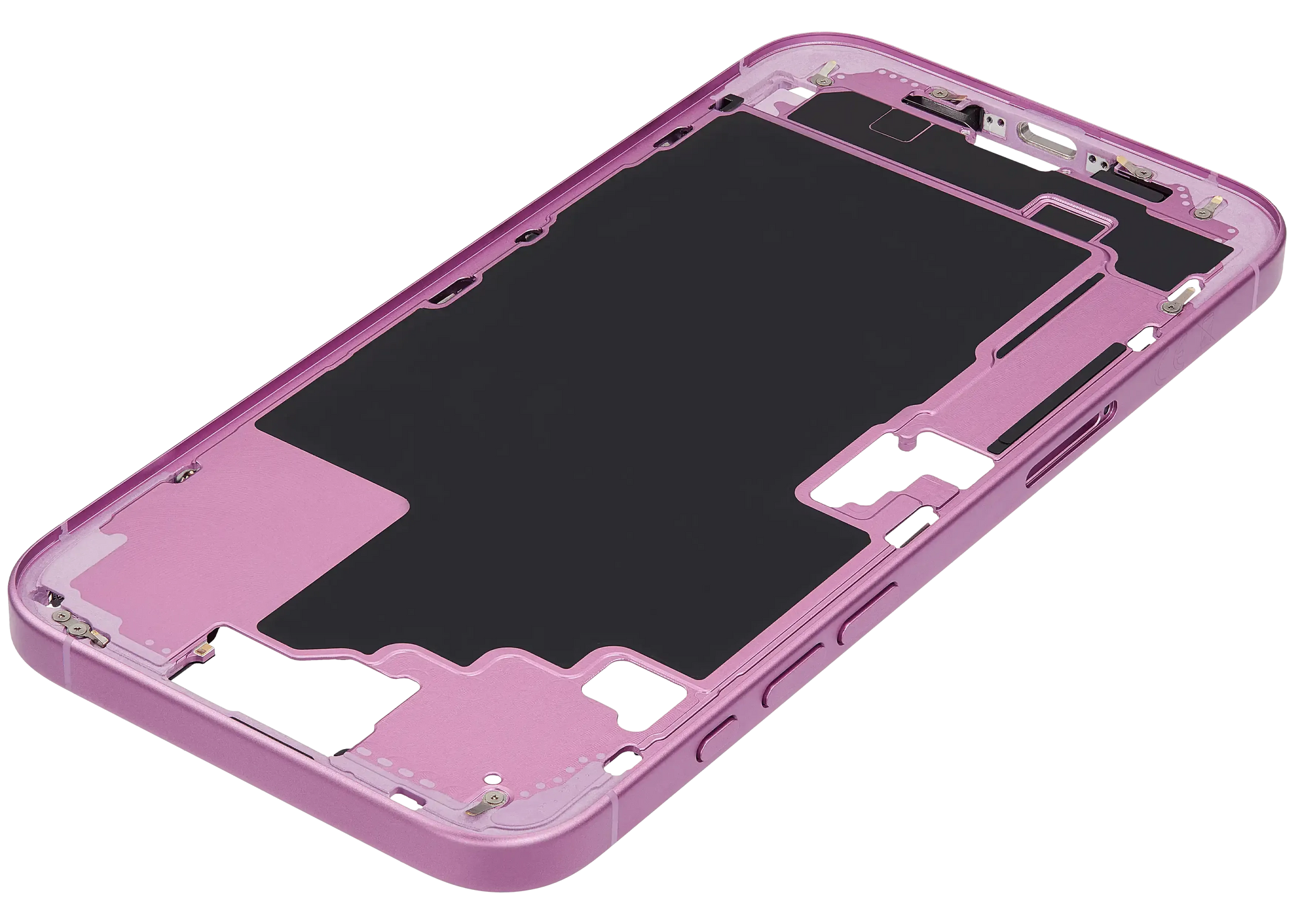 Mid-Frame Housing W/ Small Parts For iPhone 16 Plus (EU / Global Version) (Pull) (Pink)