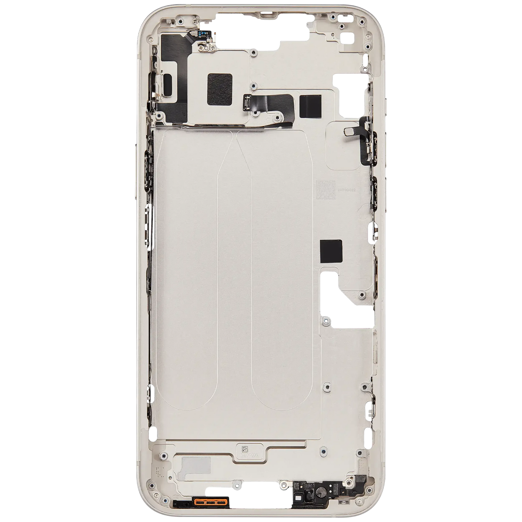 Mid-Frame Housing W/ Charging Port Flex & Small Parts For iPhone 14 Plus (EU / Global Version) (Pull) (Starlight)