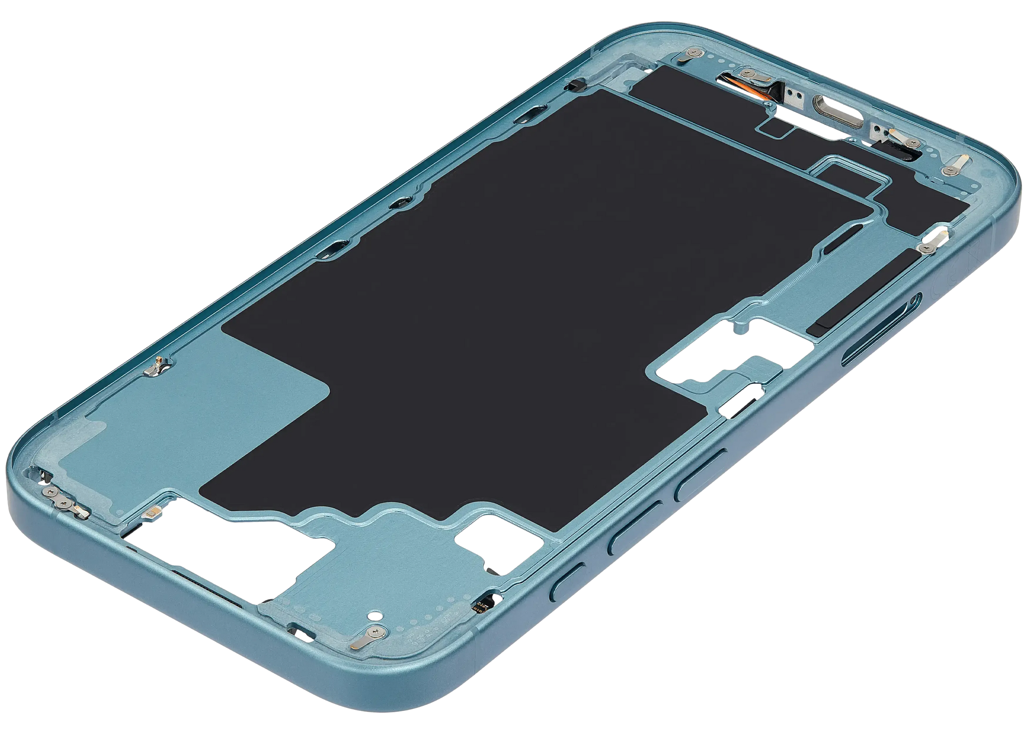 Mid-Frame Housing W/ Small Parts For iPhone 16 (EU / Global Version) (Pull) (Teal)