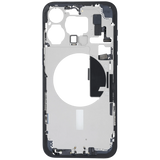 Mid-Frame Housing W/ Charging Port Flex & Small Parts For iPhone 15 Pro Max (US Version) (Pull) (Blue Titanium)