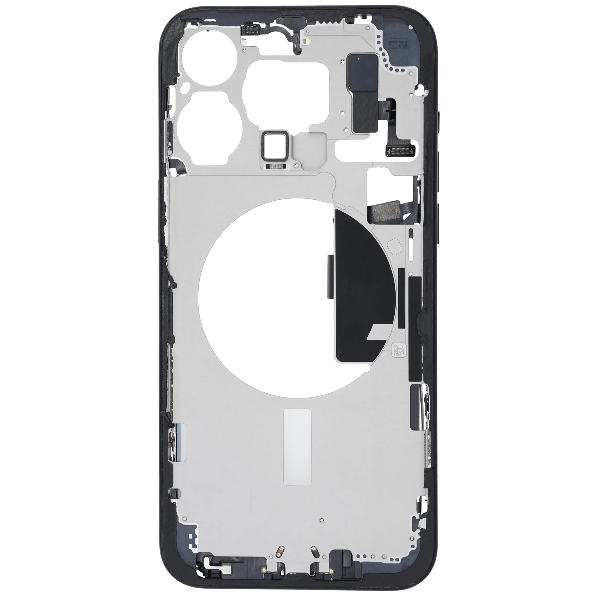 Mid-Frame Housing W/ Charging Port Flex & Small Parts For iPhone 15 Pro Max (US Version) (Pull) (Blue Titanium)