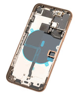 Back Housing W/ Small Components Pre-Installed For iPhone 11 Pro (Pull) (Gold)