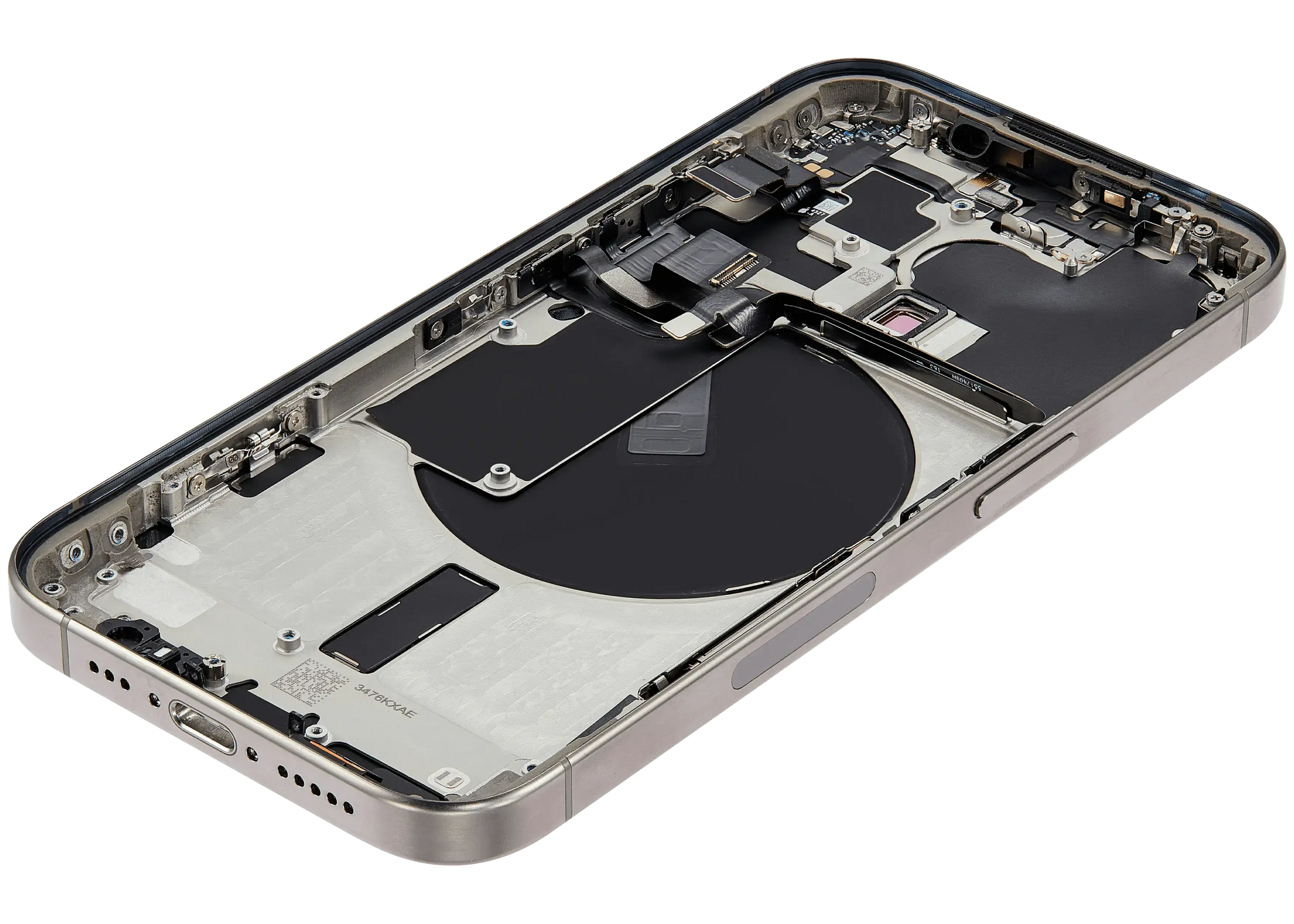 Back Housing W/ Small Parts For iPhone 15 Pro (US Version) (Pull) (Natural Titanium)