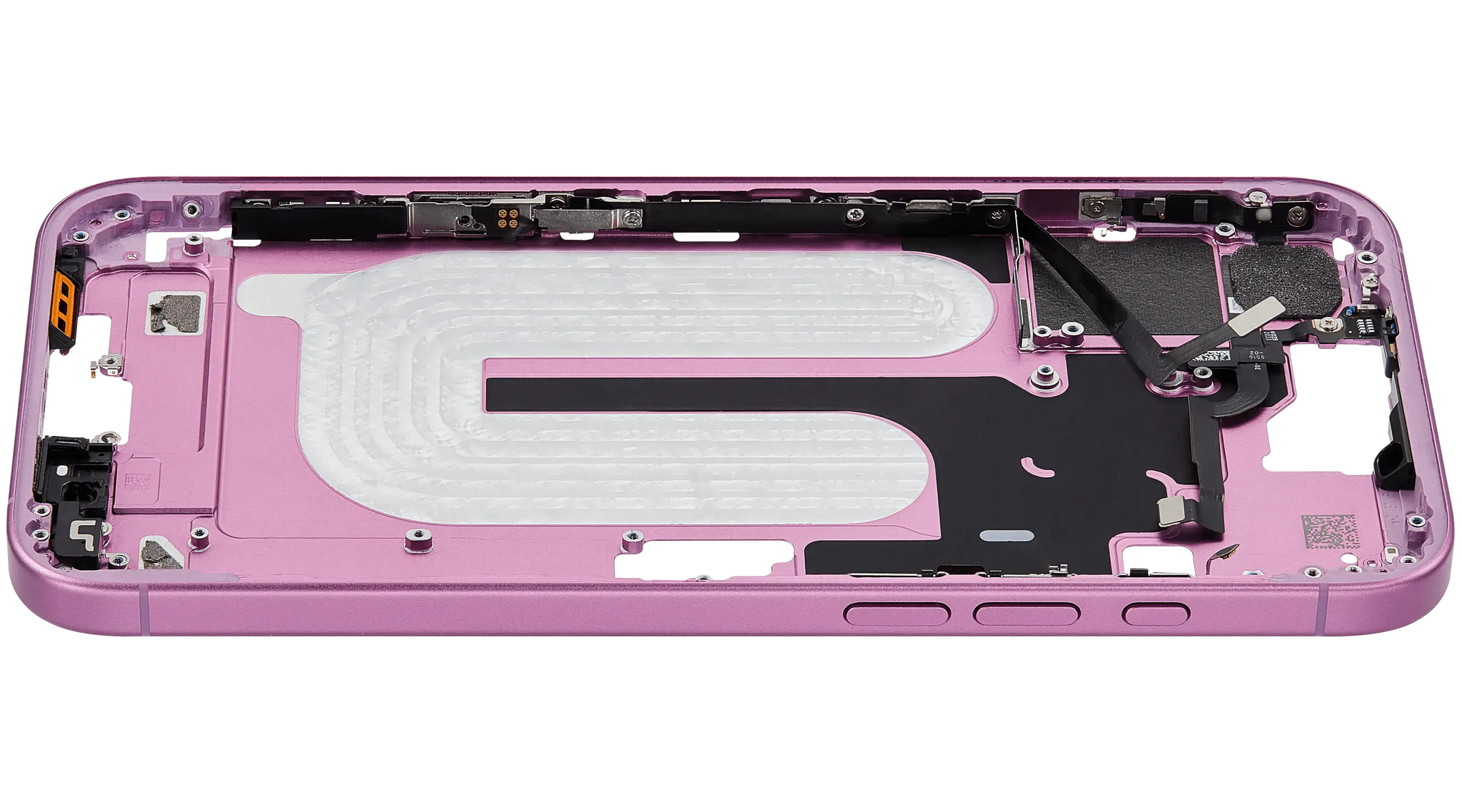 Mid-Frame Housing W/ Small Parts For iPhone 16 Plus (US Version) (Pull) (Pink)